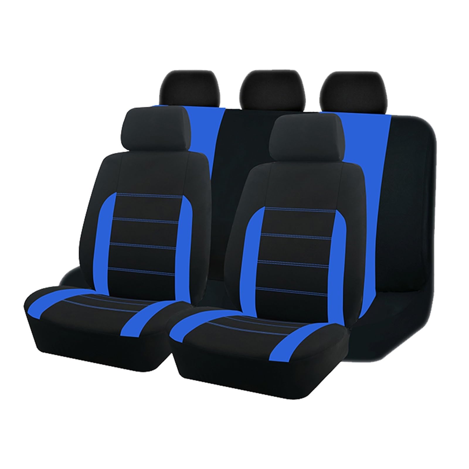 CGBWMB Auto-Sitzbezüge Autositzbezüge Universalgröße Für Die Meisten Autos SUV LKW Van Autozubehör Innensitzbezüge Für Autos Kompletter Satz Autositzbezüge(Blue 5 seat) von CGBWMB