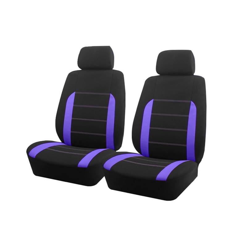 CGBWMB Auto-Sitzbezüge Autositzbezüge Universalgröße Für Die Meisten Autos SUV LKW Van Autozubehör Innensitzbezüge Für Autos Kompletter Satz Autositzbezüge(Purple 2 seat) von CGBWMB
