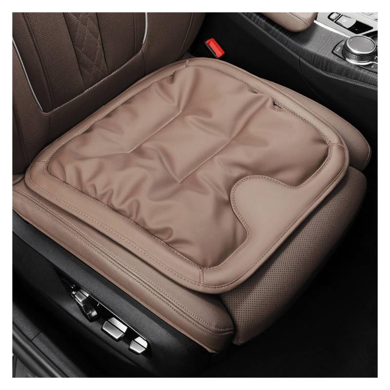 CGBWMB Auto-Sitzbezüge Autositzkissen Leder Winter Einteiliges Auto Spezielles Dreiteiliges Sitzkissenzubehör Für Hinten Autositzbezüge(Chestnut Brown-A) von CGBWMB