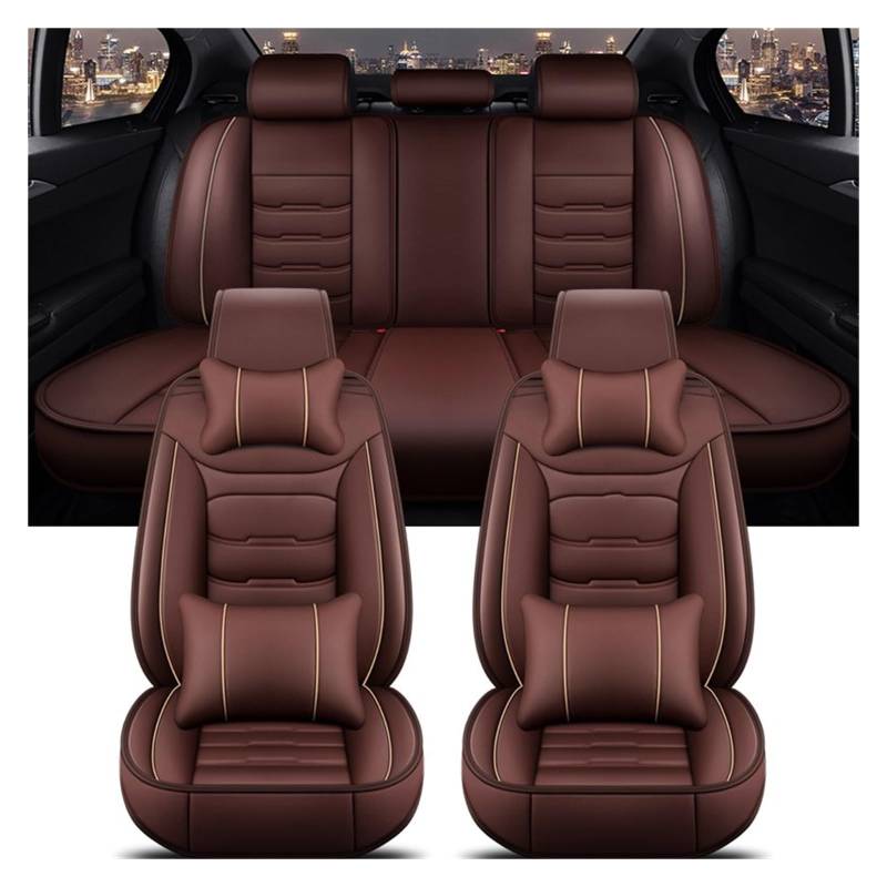 CGBWMB Auto-Sitzbezüge Für 3er E21 E30 E36 E46 E90 E91 E92 Alle Automodelle Universeller Autositzbezug Autositzbezüge(Coffee 5 Seat A) von CGBWMB