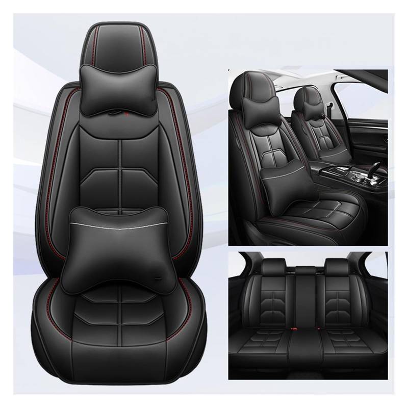 CGBWMB Auto-Sitzbezüge Für Chery Für OMODA 5 Für Tiggo 5 Für Tiggo 7 Für Tiggo 8 Plus Alle Automodelle Universal Auto Sitzbezug Autositzbezüge(Black 5 Seat A) von CGBWMB