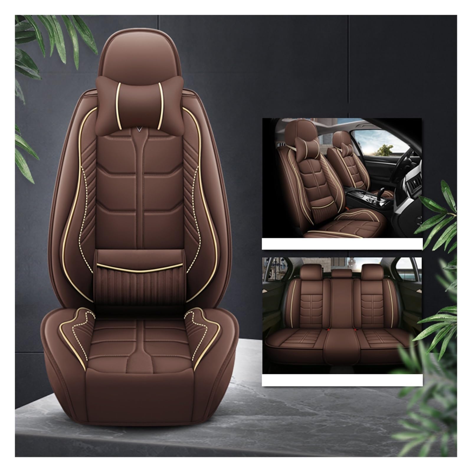 CGBWMB Auto-Sitzbezüge Für Chery Für Tiggo 4 7 8 7 Pro Für Fengyun Für Qiyun Für Eastra Autositzbezüge Zubehör Autositzbezüge(Luxury 4) von CGBWMB