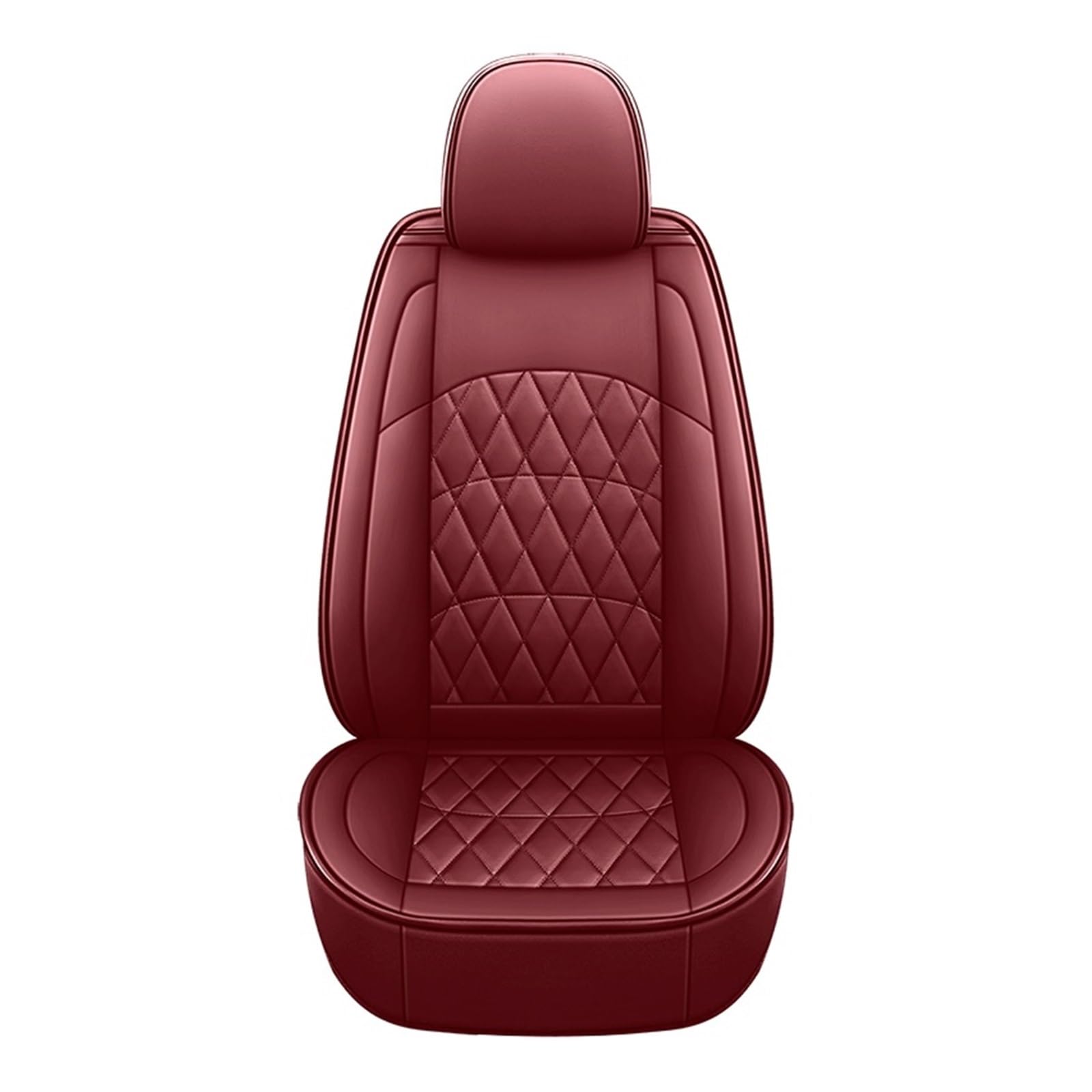 CGBWMB Auto-Sitzbezüge Für E-KLASSE W210 W212 W213 C207 C238 Alle Automodelle Pu-Leder Universal Autositzbezug Autositzbezüge(Wine Red 1 Seat) von CGBWMB
