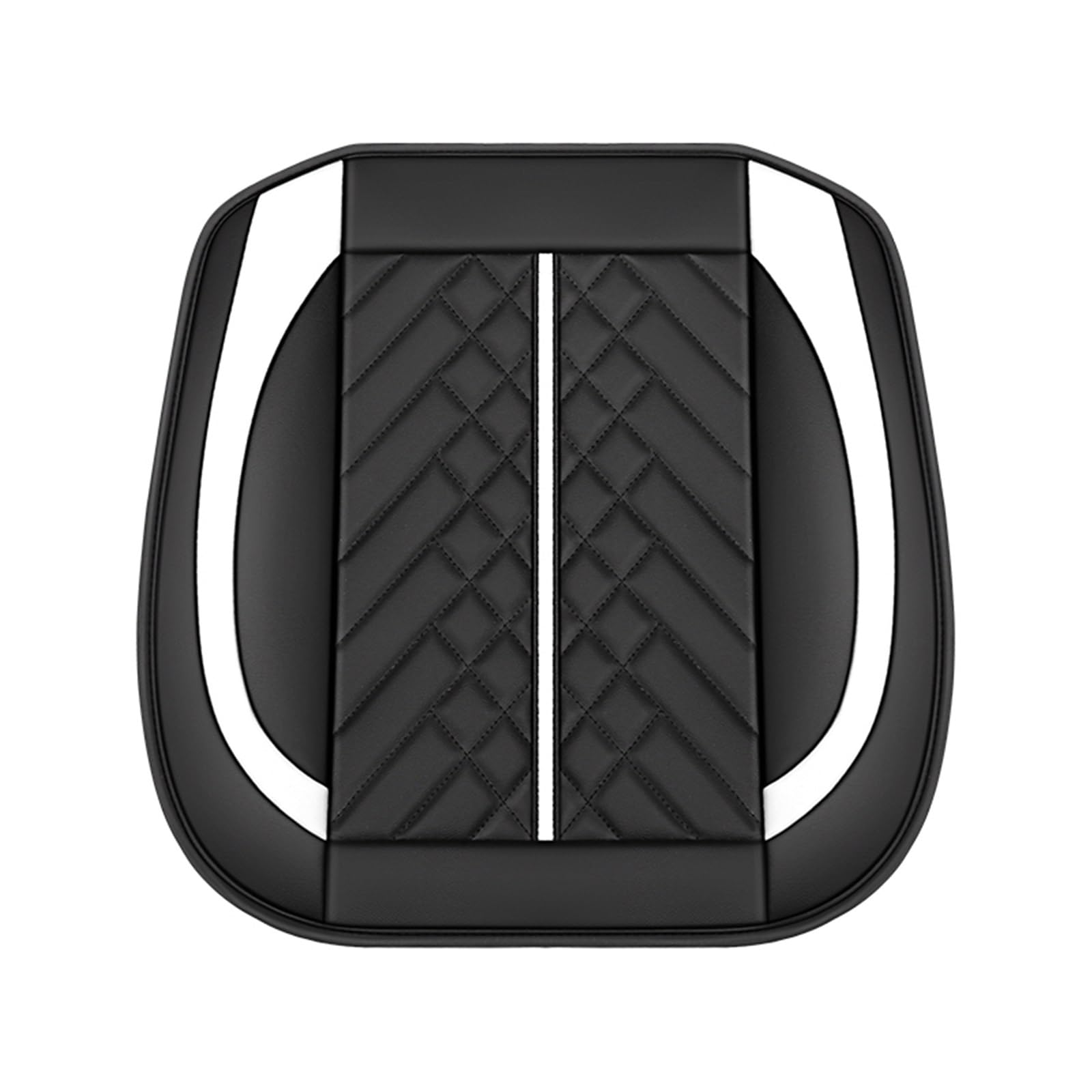 CGBWMB Auto-Sitzbezüge Für FIAT Für Grande Für Punto Für Freemont Für Bravo Für Egea Für Panda 500 Auto Sitzbezüge Universal Leder Wasserdicht Autositzbezüge(1Pcs-White) von CGBWMB