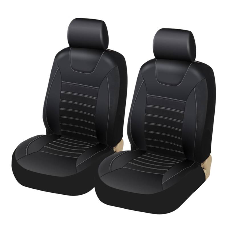 CGBWMB Auto-Sitzbezüge Für Ford Für Transit Van Truck LKW 1+2 Sitzbezüge PU-Leder-Sitzbezug Autositzbezüge(2 pcs) von CGBWMB