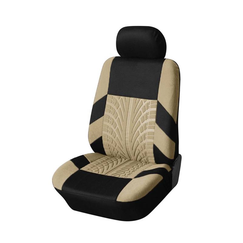 CGBWMB Auto-Sitzbezüge Für Golf 4 Autositzbezüge Set Car Organizer Universal Die meisten Autos Autositzbezüge(Beige Single) von CGBWMB