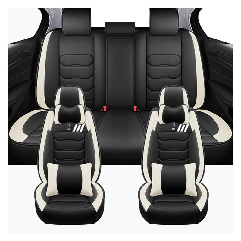 CGBWMB Auto-Sitzbezüge Für Mazda 2 Cx30 Komplettset Universal-Autositzbezüge Autositzbezüge(Blakc White B) von CGBWMB