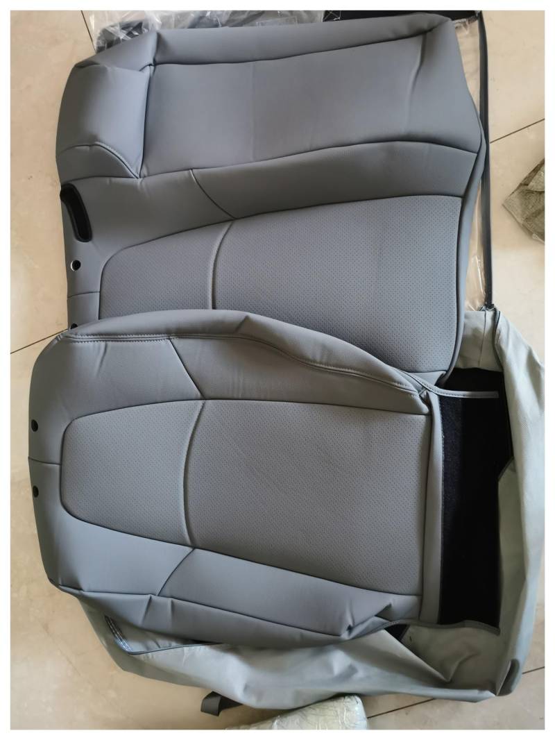 CGBWMB Auto-Sitzbezüge Für Mitsubishi Für Pajero Für Outlander Autositzbezug 2 Oder 3 Reihen Mit 5-8 Sitze Lederbezug Autositzbezüge(Gray,6-8 Seats) von CGBWMB
