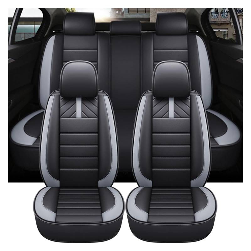 CGBWMB Auto-Sitzbezüge Für Nissan Für Juke Für Tucson Auto Sitzkissen Abdeckung Vollen Satz Universal Leder Zubehör Innen Autositzbezüge(5 PCS D) von CGBWMB