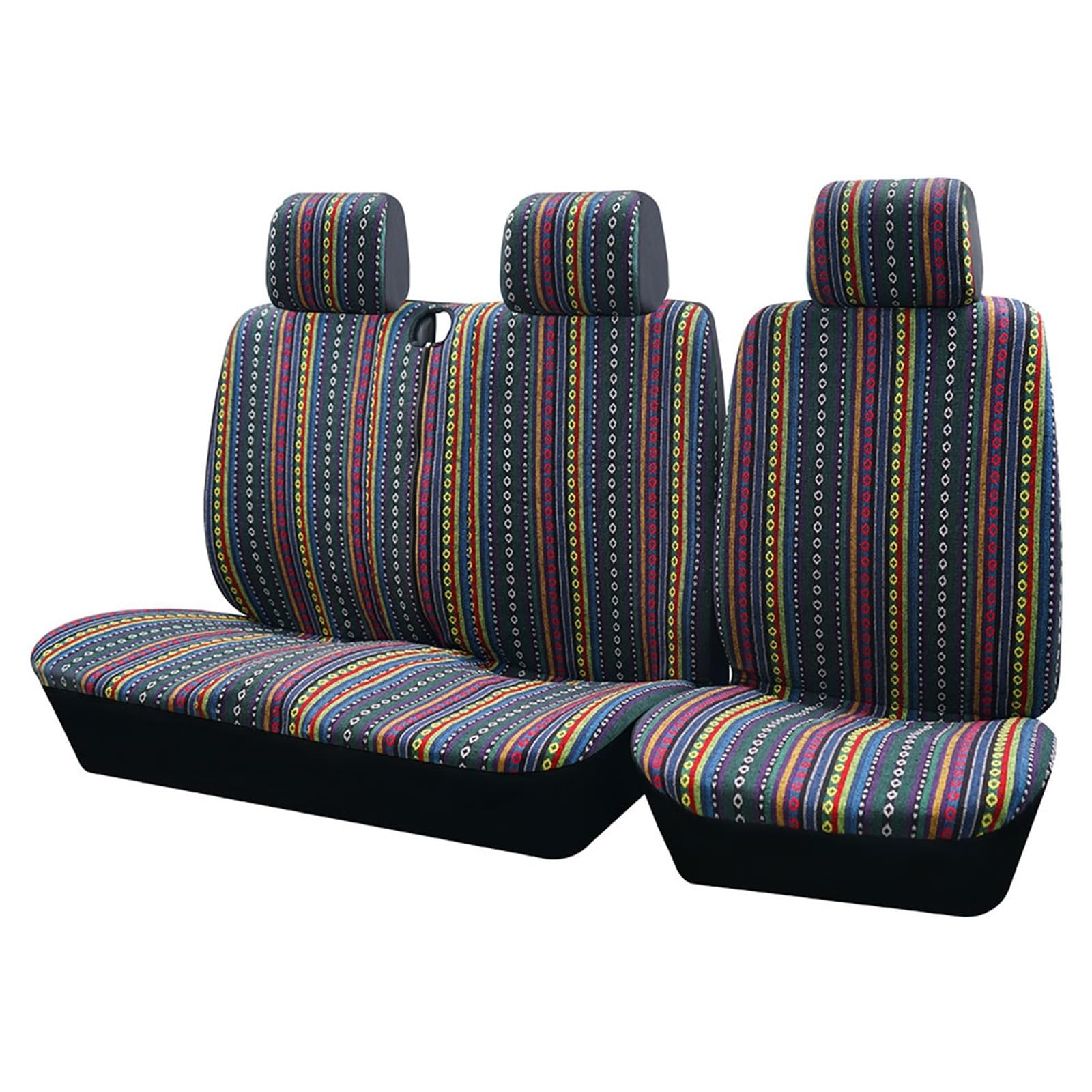 CGBWMB Auto-Sitzbezüge Für Opel Für Vivaro 2006 2+1 Universal Gestreifte Farbe Autositzbezüge Autositzbezüge(AD9507-C) von CGBWMB