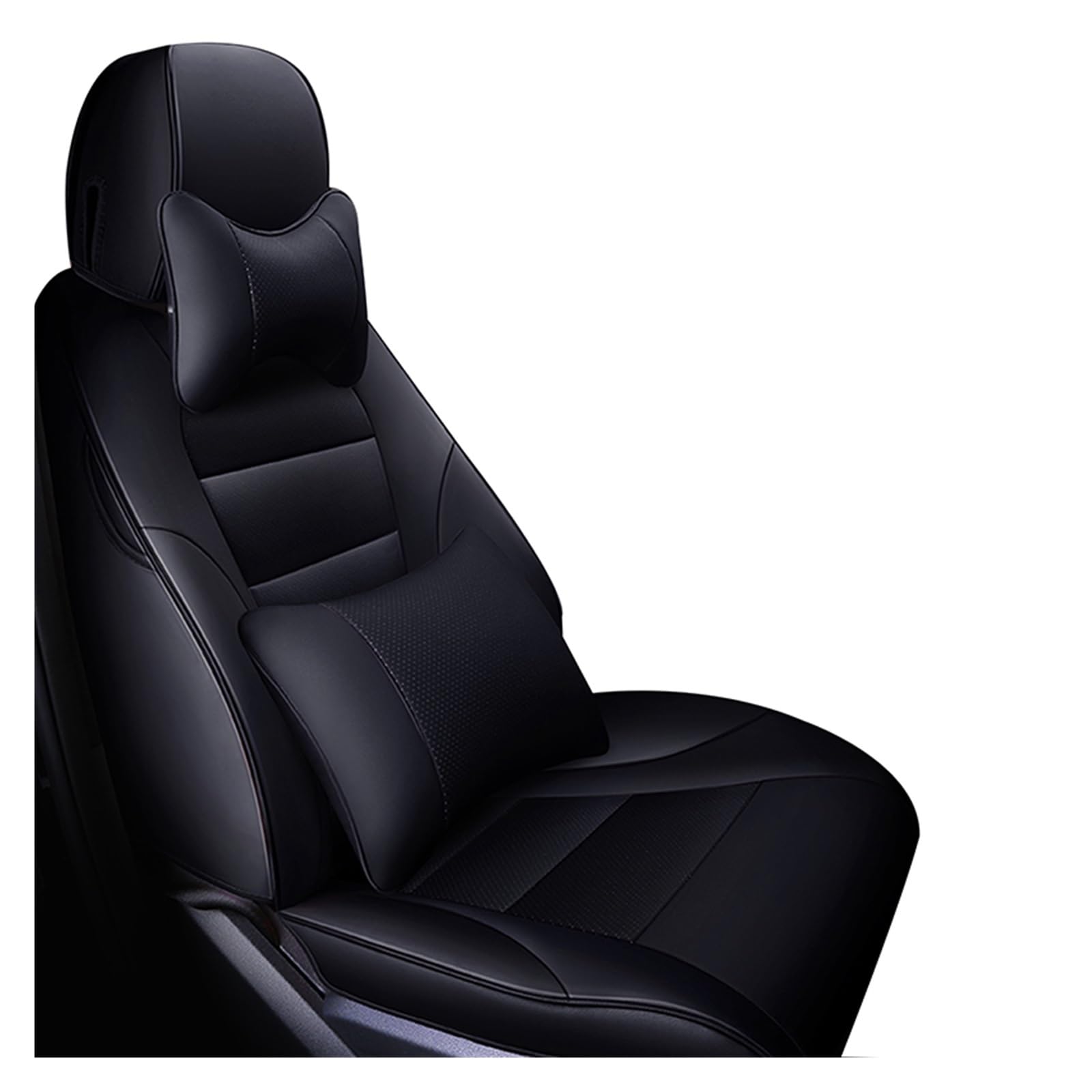 CGBWMB Auto-Sitzbezüge Für Skoda Für Octavia 2 Für Fabia Für Superb 3 Für Karoq Für Kodiaq Für Schnelle 2017 Echtes Leder Auto Sitzbezüge Autositzbezüge(K1 seat) von CGBWMB
