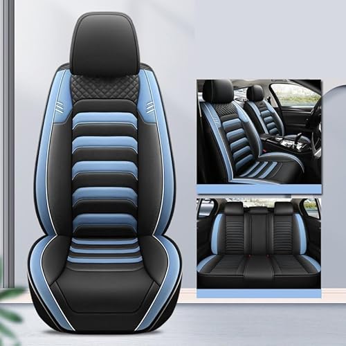CGBWMB Auto-Sitzbezüge Für Skoda Für Octavia A7 Universal PU Leder Autositzbezüge Auto Zubehör Autositzbezüge(5 PCS A) von CGBWMB