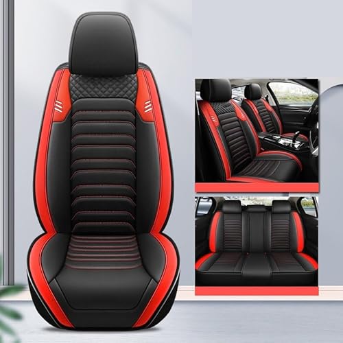 CGBWMB Auto-Sitzbezüge Für Skoda Für Octavia A7 Universal PU Leder Autositzbezüge Auto Zubehör Autositzbezüge(5 PCS B) von CGBWMB