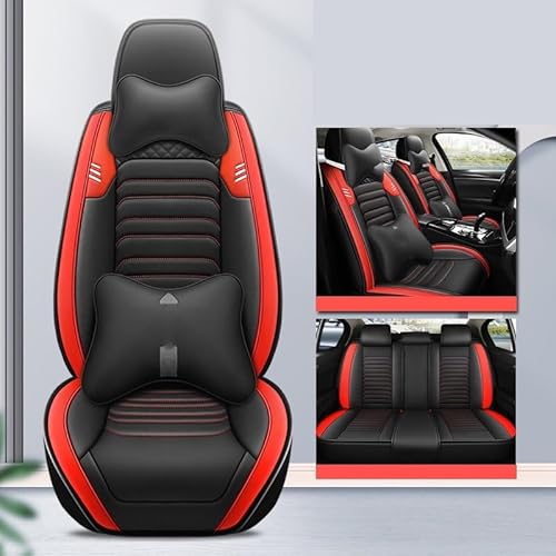 CGBWMB Auto-Sitzbezüge Für Skoda Für Octavia A7 Universal PU Leder Autositzbezüge Auto Zubehör Autositzbezüge(9 PCS E) von CGBWMB
