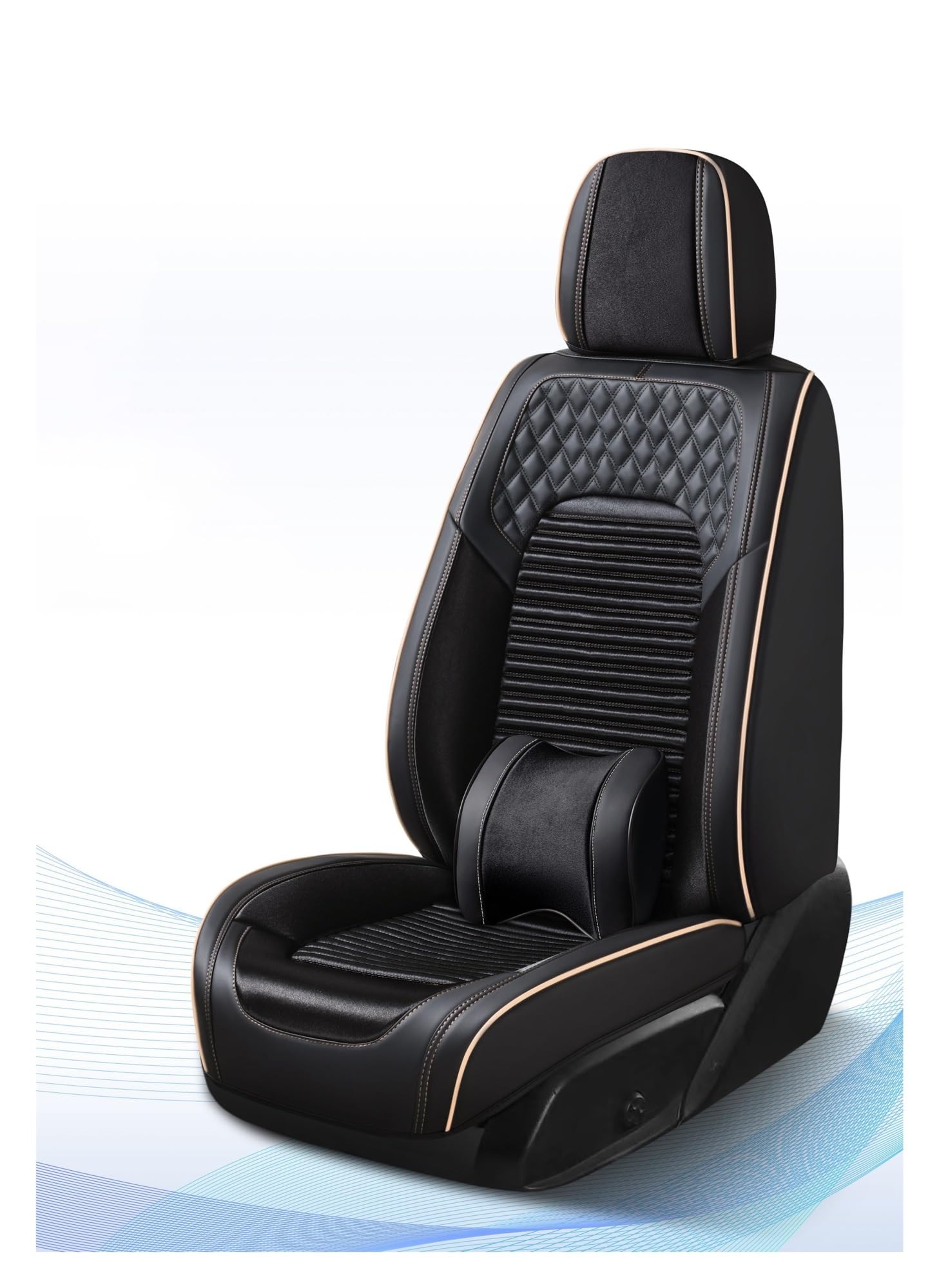CGBWMB Auto-Sitzbezüge Für Suzuki Für Grand Für Vitara Für Range Für Rover Für Evoque Universal Leder Full Set Autositzbezüge Autositzbezüge(5 PCS E) von CGBWMB
