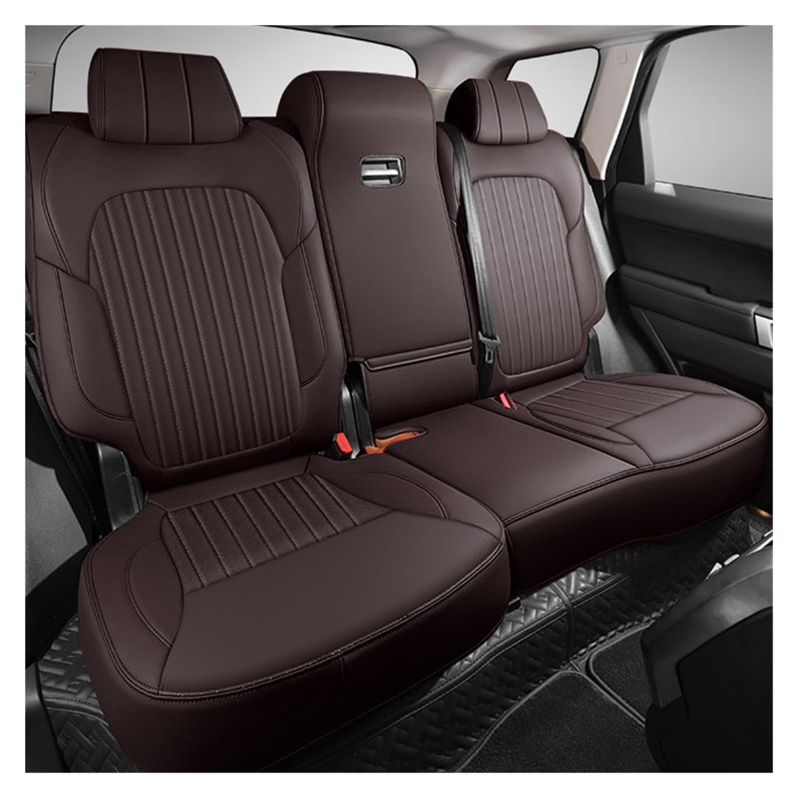 CGBWMB Auto-Sitzbezüge Für Tank 300 2021 2022 2023 2024 Leder Autositzbezüge Auto Zubehör Innen Autositzbezüge(Rear seat B) von CGBWMB