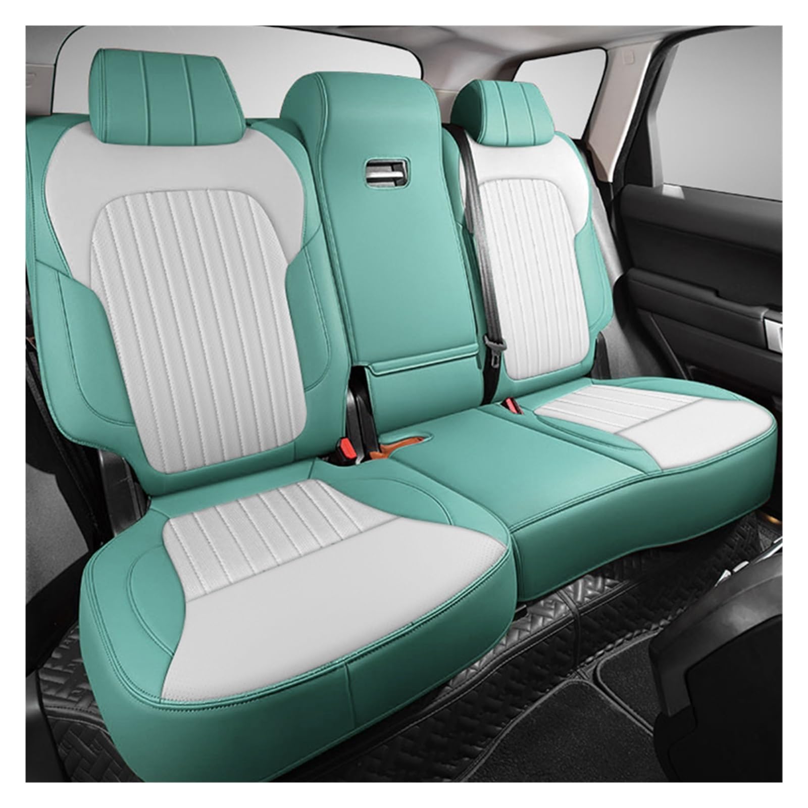 CGBWMB Auto-Sitzbezüge Für Tank 300 2021 2022 2023 2024 Leder Autositzbezüge Auto Zubehör Innen Autositzbezüge(Rear seat D) von CGBWMB