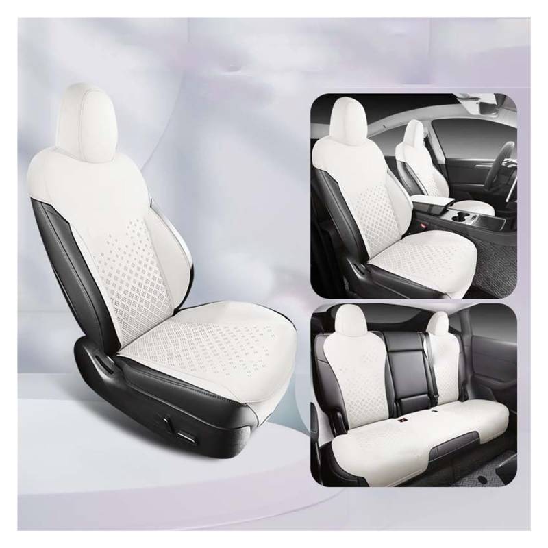 CGBWMB Auto-Sitzbezüge Für Tesla Für Modell Y Auto Zubehör Wildleder Sattel Sitzkissen Pad Halb Bedeckt Autositzbezüge(Color 5) von CGBWMB