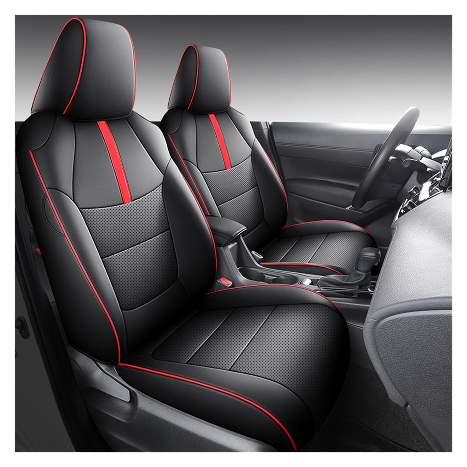 CGBWMB Auto-Sitzbezüge Für Toyota Für Corolla Für Kreuz 2022 2023 2024 Leder Auto Sitzbezüge Vollen Satz Autositzbezüge(5 PCS B) von CGBWMB