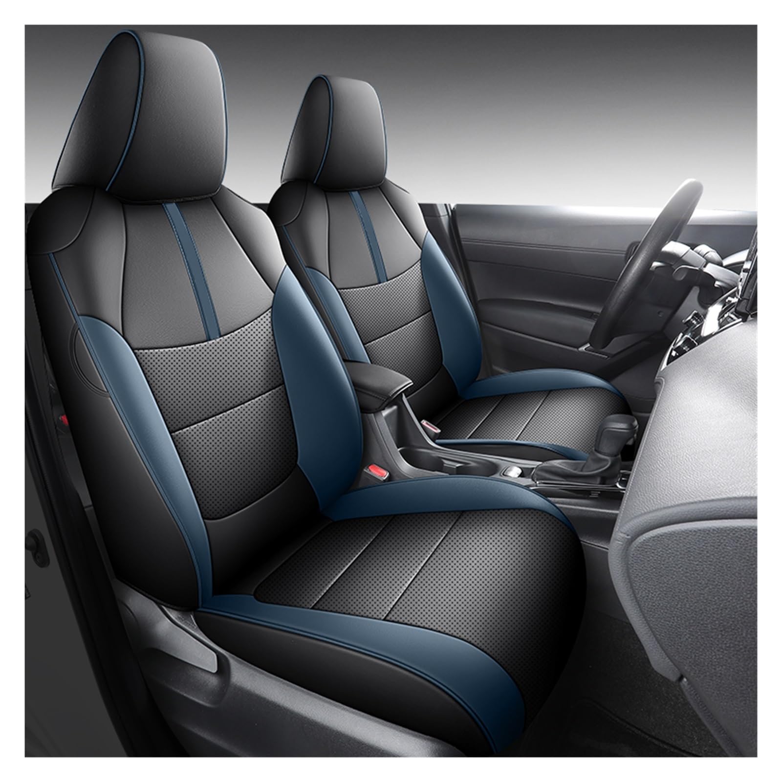 CGBWMB Auto-Sitzbezüge Für Toyota Für Corolla Für Kreuz 2022 2023 2024 Leder Auto Sitzbezüge Vollen Satz Autositzbezüge(5 PCS D) von CGBWMB