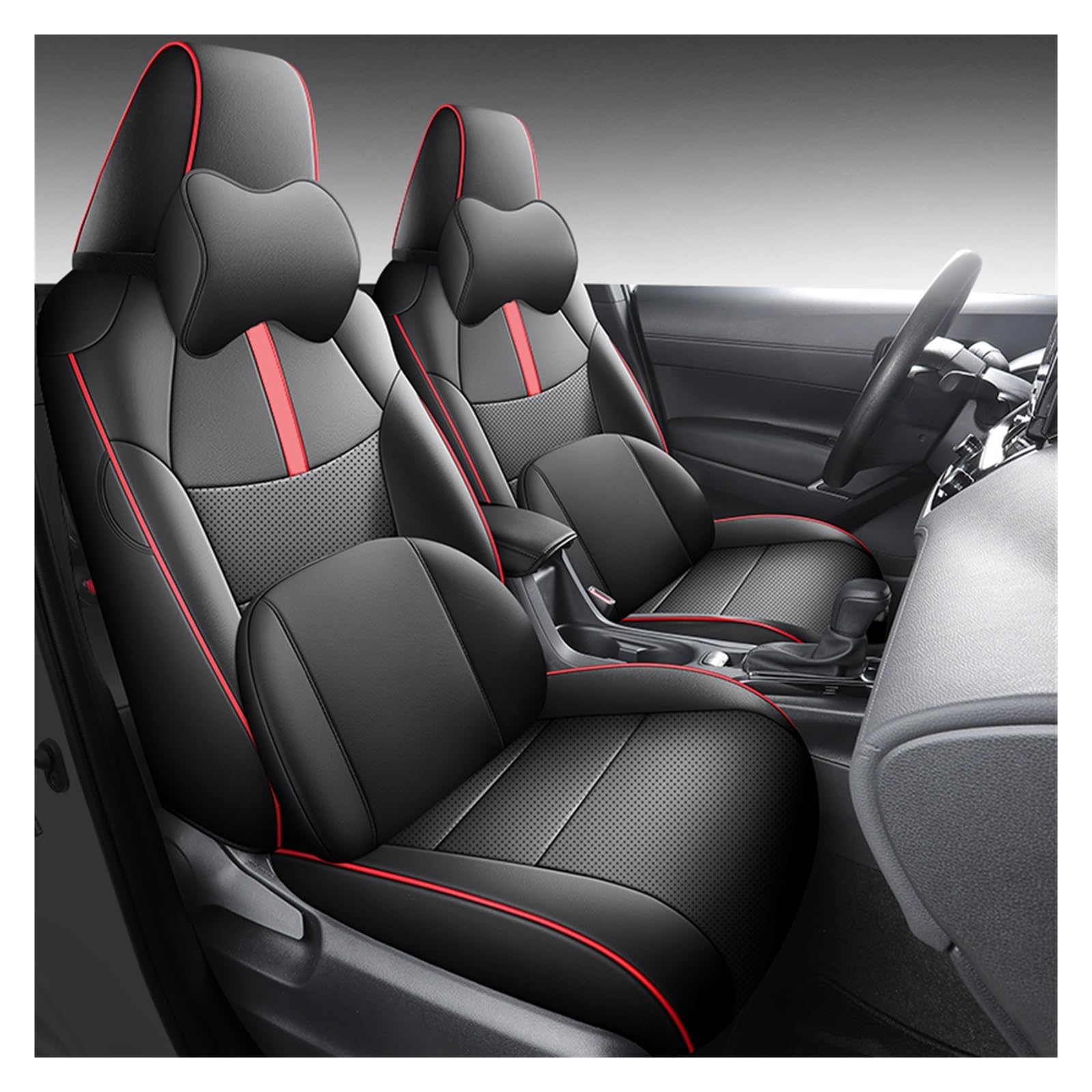 CGBWMB Auto-Sitzbezüge Für Toyota Für Corolla Für Kreuz 2022 2023 2024 Leder Auto Sitzbezüge Vollen Satz Autositzbezüge(9 PCS B) von CGBWMB