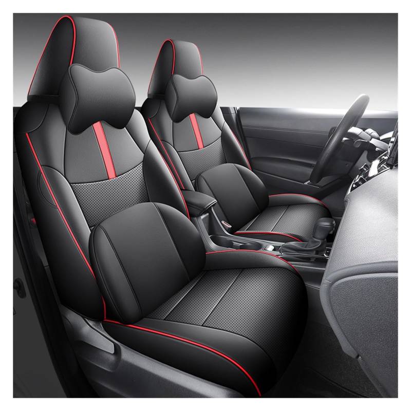 CGBWMB Auto-Sitzbezüge Für Toyota Für Corolla Für Kreuz 2022 2023 2024 Leder Auto Sitzbezüge Vollen Satz Autositzbezüge(9 PCS B) von CGBWMB