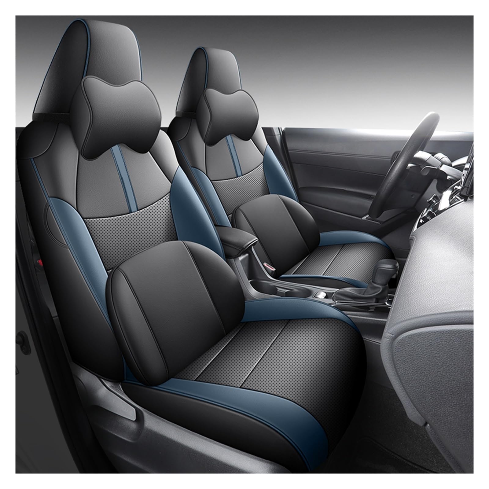 CGBWMB Auto-Sitzbezüge Für Toyota Für Corolla Für Kreuz 2022 2023 2024 Leder Auto Sitzbezüge Vollen Satz Autositzbezüge(9 PCS D) von CGBWMB