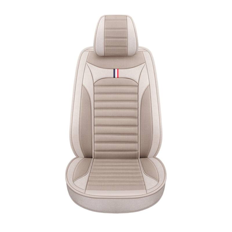 CGBWMB Auto-Sitzbezüge Für Toyota Für RAV4 Für Corolla Für Prius 30 Für Raize Für Yaris Für Camry 40 Universal Flachs Auto Sitzbezüge Autositzbezüge(1PC-Khaki) von CGBWMB