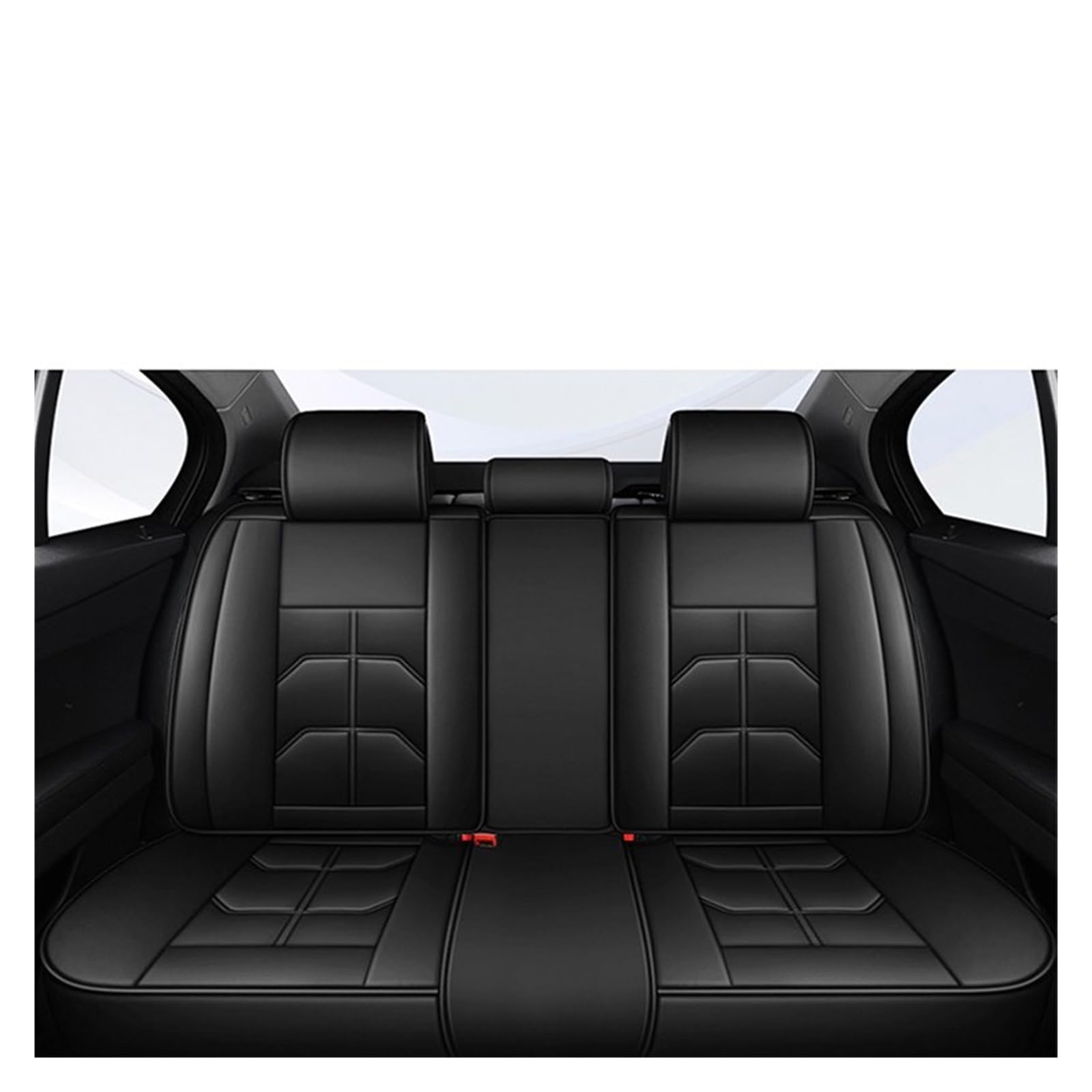 CGBWMB Auto-Sitzbezüge Für W246 B-Klasse W245 W242 W247 B-Klasse B180 B200 B250 Universal Autositzbezug Autositzbezüge(Black Rear Row) von CGBWMB