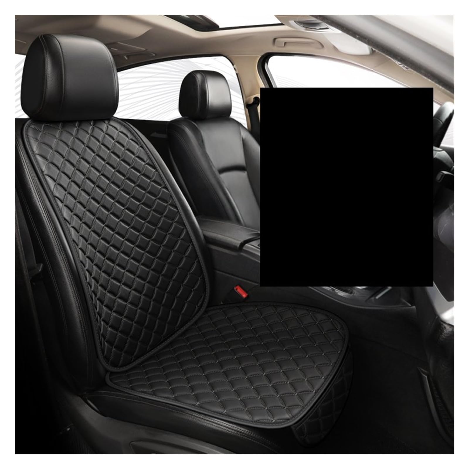 CGBWMB Auto-Sitzbezüge Leder-Autositzbezug Für Den Innenbereich Vorne Und Hinten Autositzbezug Kissenschutz Matte Universeller Sitzbezug Autositzbezüge(1 seat Front) von CGBWMB