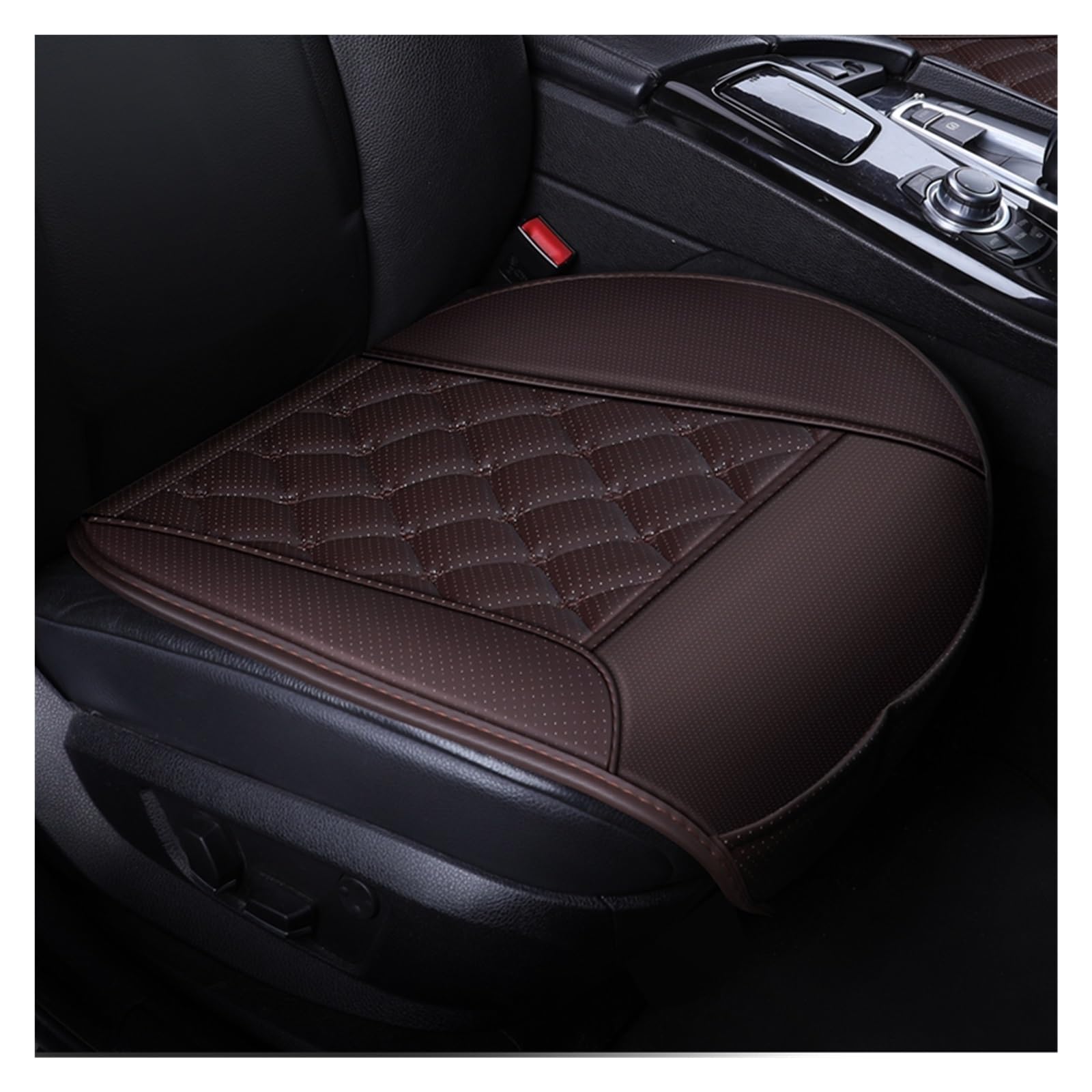 CGBWMB Auto-Sitzbezüge PU-Leder-Autositzbezug, Universeller Autostuhl, Vorne Und Hinten, Wasserdichter Kissenschutz Für Vier Jahreszeiten Autositzbezüge(1 Coffee pad) von CGBWMB