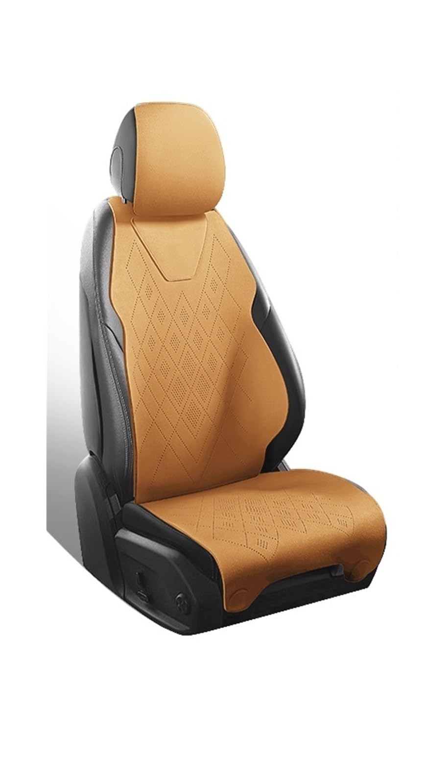 CGBWMB Auto-Sitzbezüge Universal Auto Zubehör Wildleder Sattel Sitzkissen Pad Halb Bedeckt Für Limousine SUV Wildleder Universal Set Abdeckung 5 Sitze Autositzbezüge(Color 3) von CGBWMB