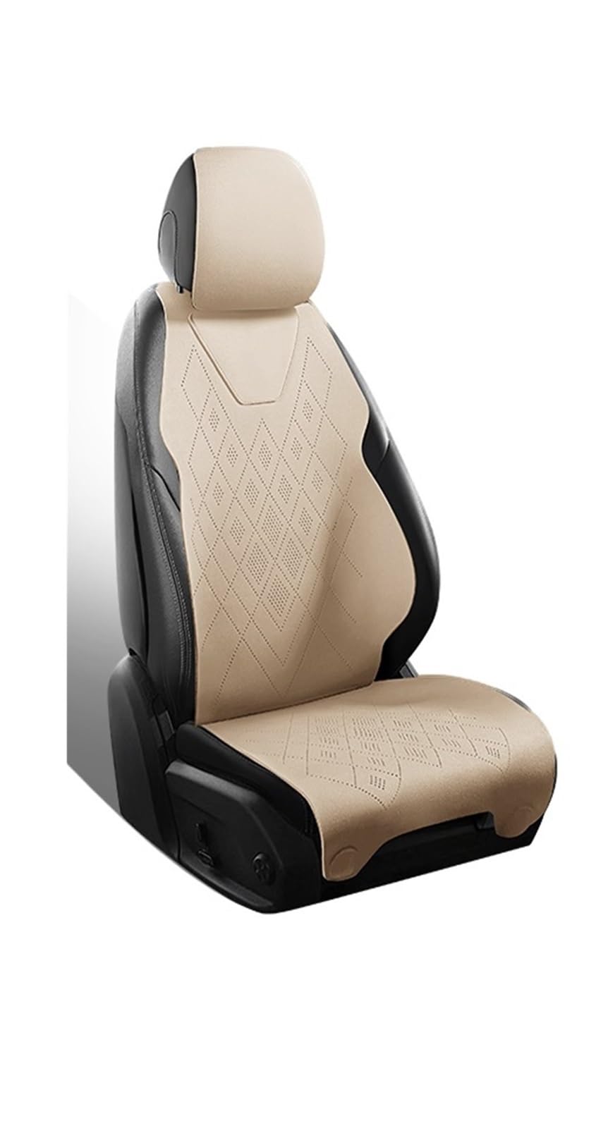 CGBWMB Auto-Sitzbezüge Universal Auto Zubehör Wildleder Sattel Sitzkissen Pad Halb Bedeckt Für Limousine SUV Wildleder Universal Set Abdeckung 5 Sitze Autositzbezüge(Color 4) von CGBWMB