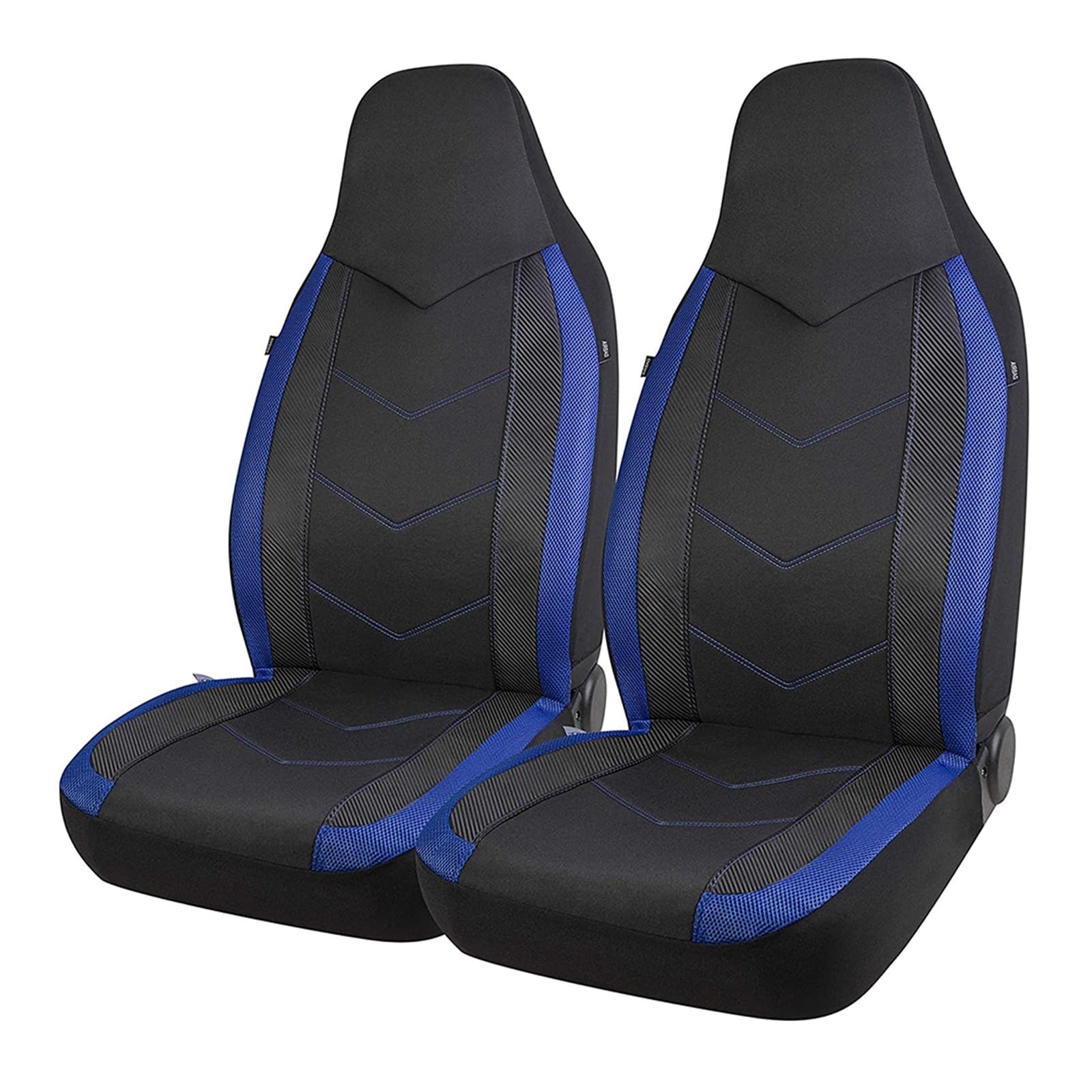 CGBWMB Auto-Sitzbezüge Universal-Sitzschutz mit hoher Rückenlehne atmungsaktives Netzgewebe Karbonfaser-Textur Sitz Autositzbezug Kissen Autositzbezüge(Blue) von CGBWMB