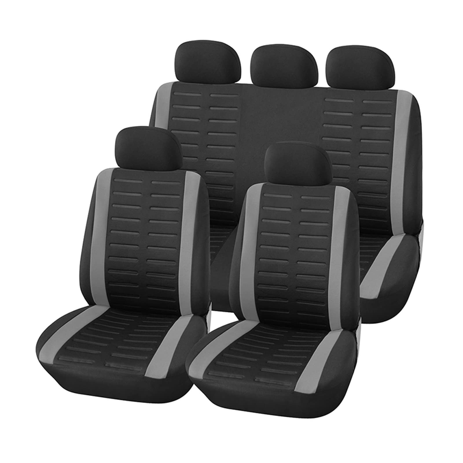 CGBWMB Auto-Sitzbezüge Universalgröße, passend für die meisten Autos, Autositzbezüge-Set, Auto-Organizer, universell Autositzbezüge(Gray Full Set B) von CGBWMB