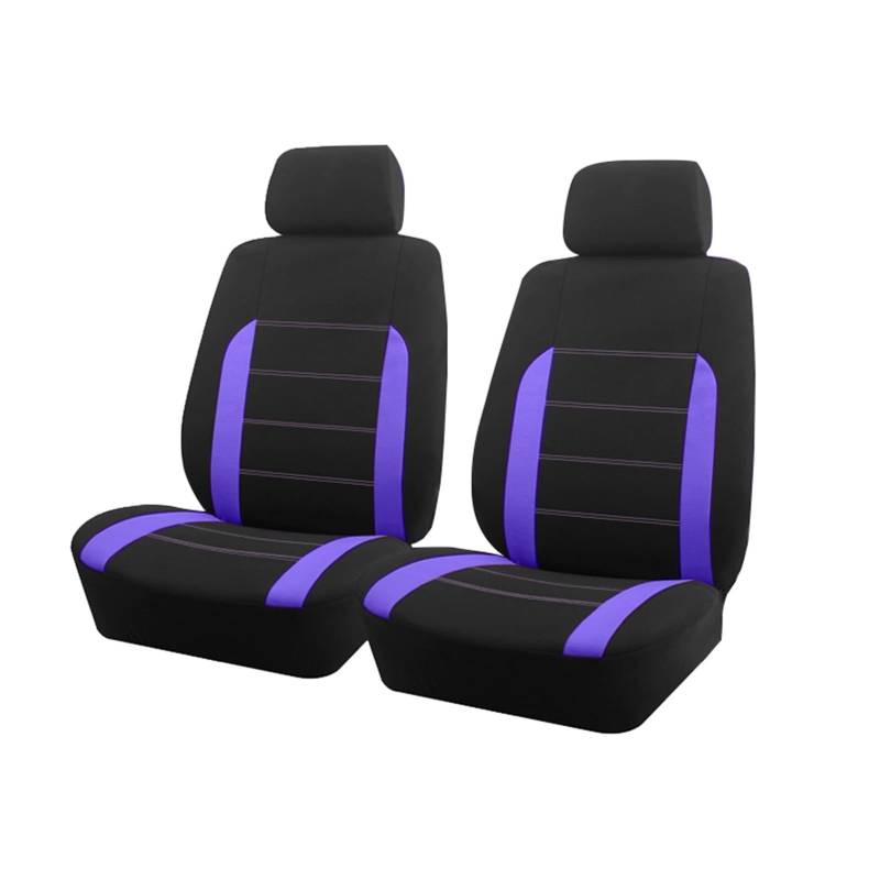 CGBWMB Auto-Sitzbezüge Universelle Autositzbezüge Aus Stoff Passend Für Die Meisten Autos SUV LKW Van Autozubehör Innensitzbezüge Für Autos Autositzbezüge(Purple 2 seat) von CGBWMB