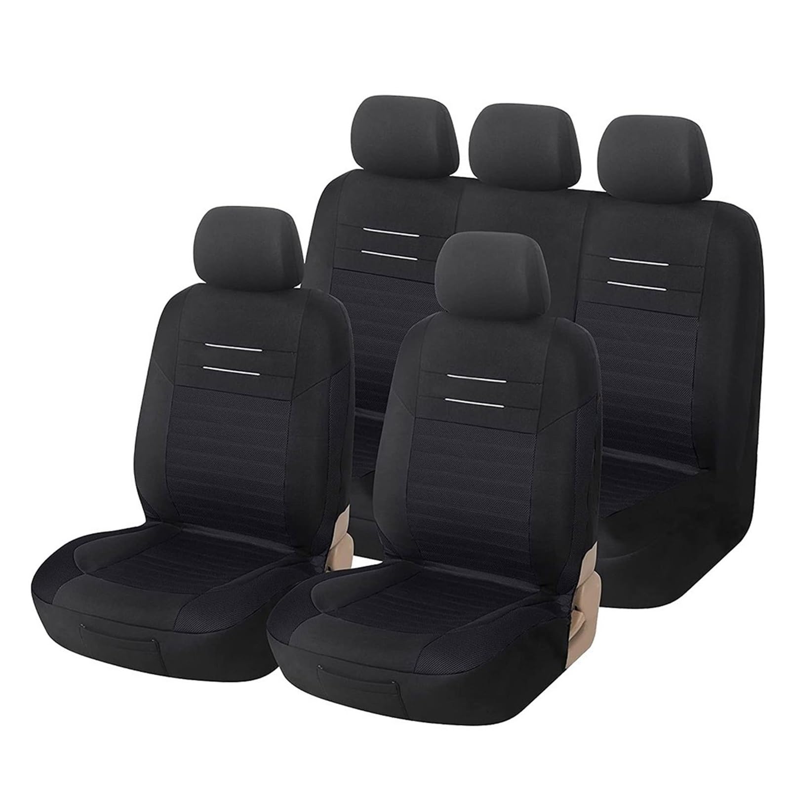 CGBWMB Auto-Sitzbezüge Universelle Autositzbezüge Mit Atmungsaktivem Air-Mesh-Gewebe Passend Für Die Meisten Autos SUV LKW Van Autositzbezüge(5 seat) von CGBWMB