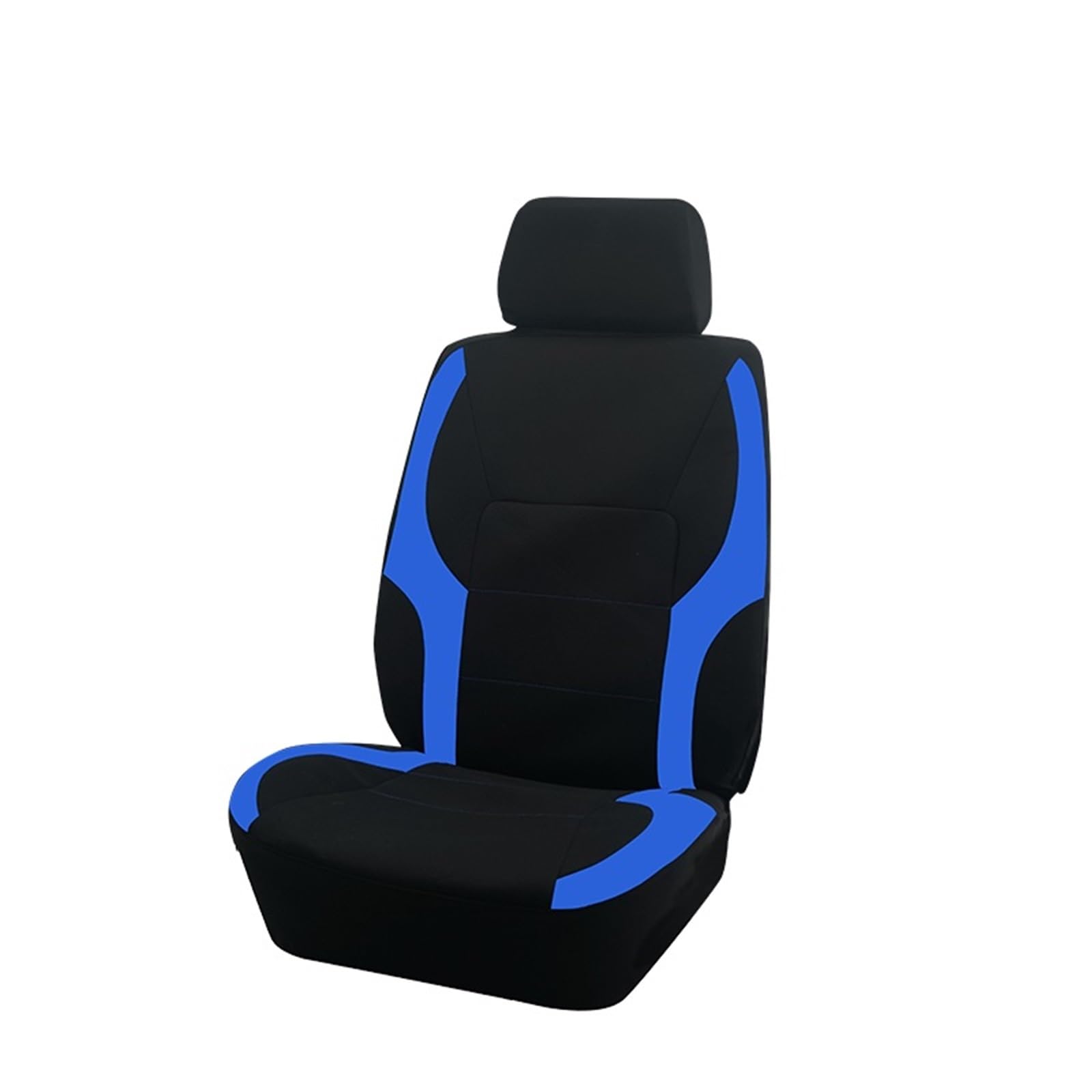 CGBWMB Auto-Sitzbezüge Universelles Polyester-Autositzbezug-Set Passend Für Die Meisten Autos Einfarbiger Stoff Zweifarbig Stilvolles Autozubehör Sitzschutz Autositzbezüge(B Blue 1 seat) von CGBWMB