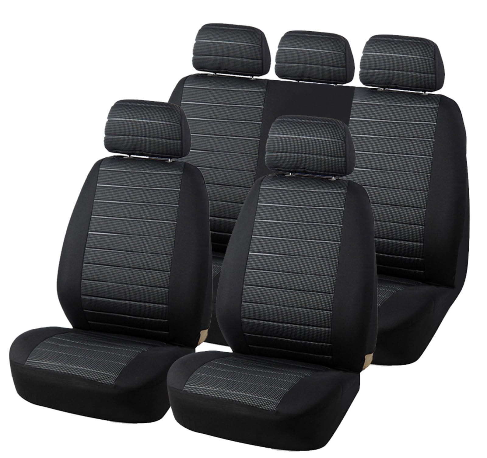 CGBWMB Auto-Sitzbezüge Vordere Autositzbezüge Airbag-kompatibel Universell Passend Für Die Meisten Autos SUV Autozubehör Autositzbezug Autositzbezüge(Gray Full Set) von CGBWMB