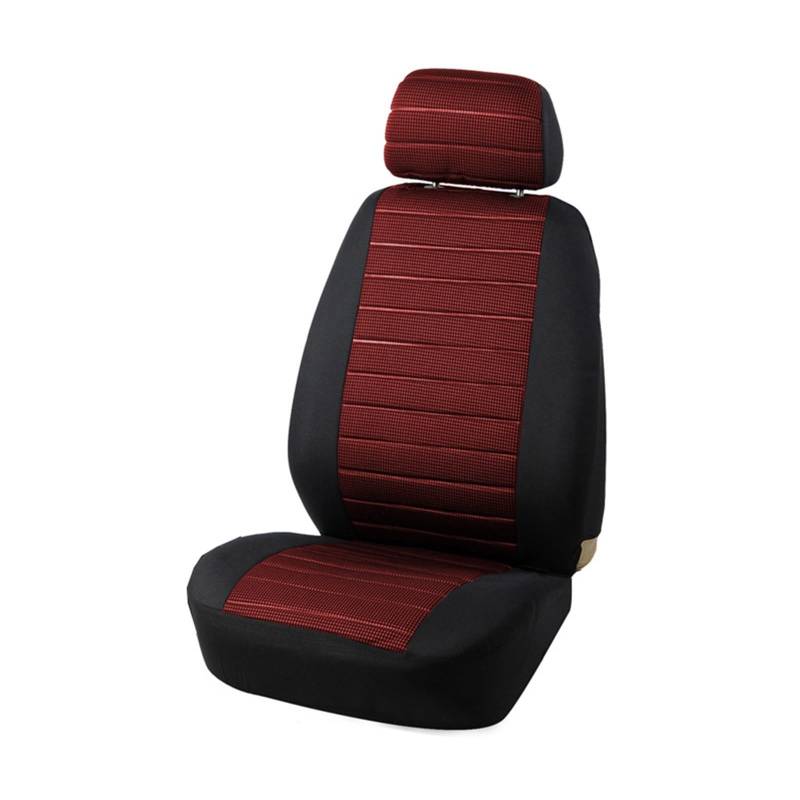 CGBWMB Auto-Sitzbezüge Vordere Autositzbezüge Airbag-kompatibel Universell Passend Für Die Meisten Autos SUV Autozubehör Autositzbezug Autositzbezüge(Red 1pcs) von CGBWMB