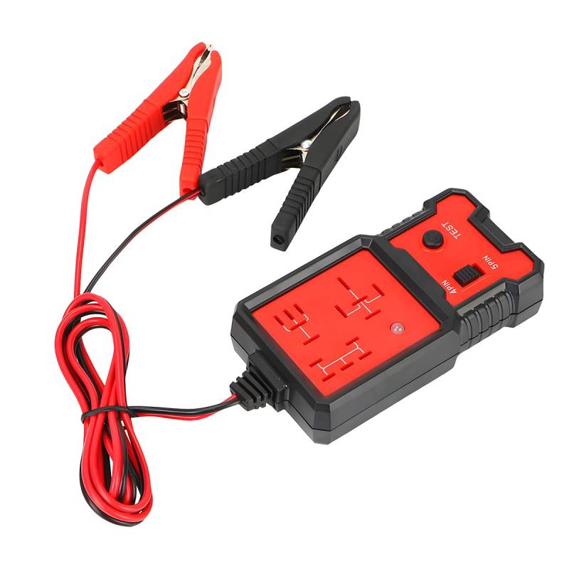 CGEAMDY 12V Automotive Relais Tester, Auto Batterie und Lichtmaschine Prüfer Tester, mit Clips Elektronisches Relais Teste, Multifunktionaler Analyzer Diagnosegerät von CGEAMDY