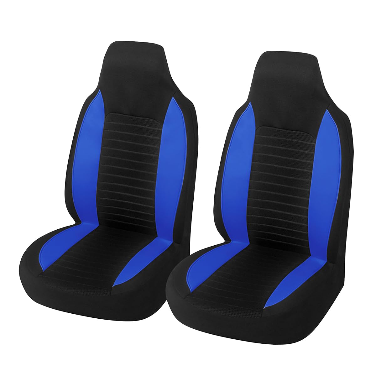 CGEAMDY 2 Stück Auto-Sitzauflage, Autositzbezüge in Premium Design, Universell Einsetzbarer Sitzbezug, Ideale Passform & Perfekter Schutz Für Alle Autositze (Bleu) von CGEAMDY