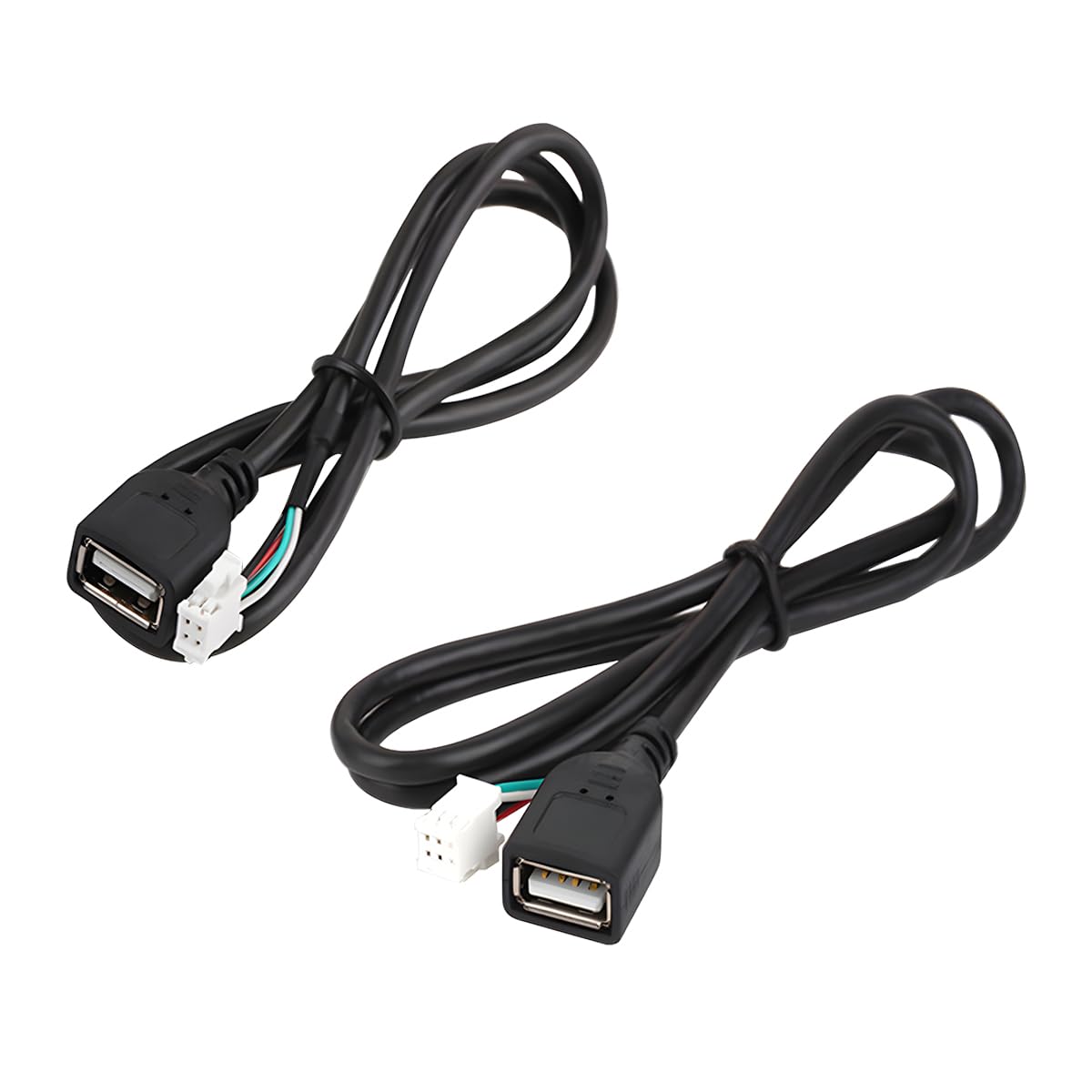 CGEAMDY 2 Stück Auto USB Verlängerungskabel Adapter, 4 Poliger und 6 Poliger Anschluss Kabel, USB Buchse Schnittstelle zu Armaturenbrett Mount Panel Verlängerungskabel CGEAMDY 2 Stück Auto USB Verlängerungskabel Adapter, 4 Poliger und 6 Poliger Anschluss Kabel, USB Buchse Schnittstelle zu Armaturenbrett Mount Panel Verlängerungskabel von CGEAMDY
