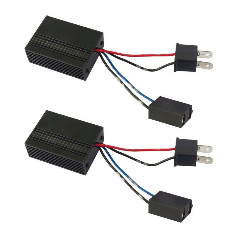 CGEAMDY 2 Stück H7 Fehlerfreier Decoder, Auto Glühbirnen Widerstand Dekoder, Decoder H7 Warnung Canceller, Scheinwerferbirne Canceller Adapter Fehlerfreier Widerstand von CGEAMDY