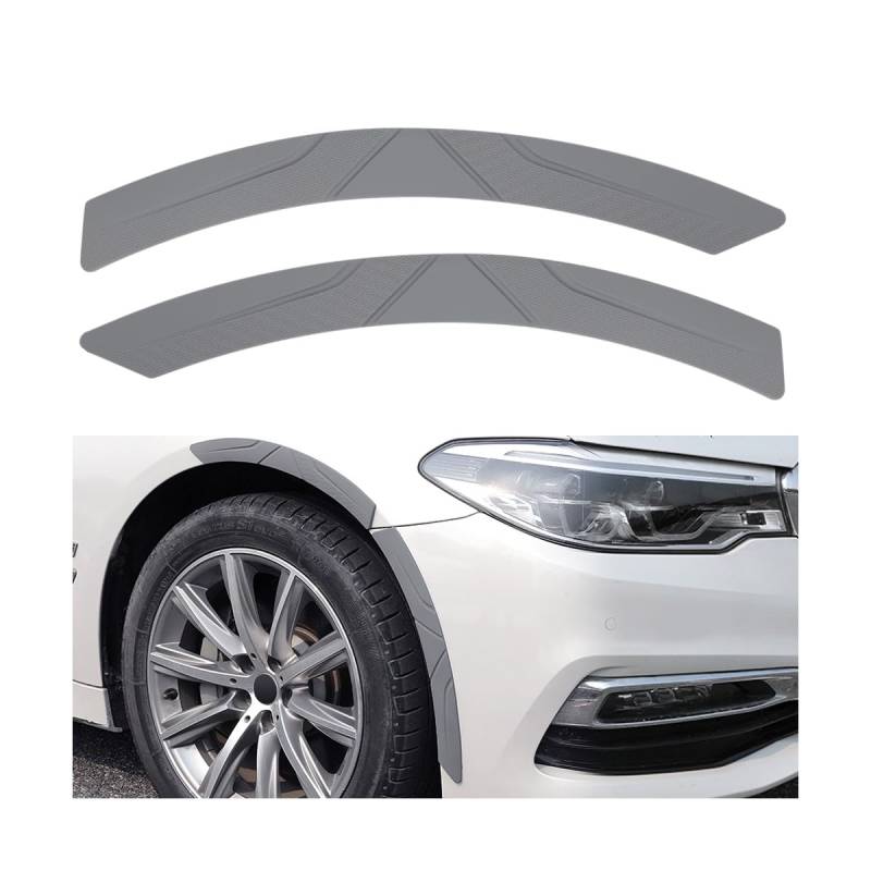 CGEAMDY 2 Stück Kratzer Auto Radkasten Kotflügel Augenbrauen, Auto Rad-Augenbrauen-Streifen, Universal Anti Kollision Radlauf Schutz Aufkleber, Universelles Schutzzubehör Für Automobile(Grau) von CGEAMDY