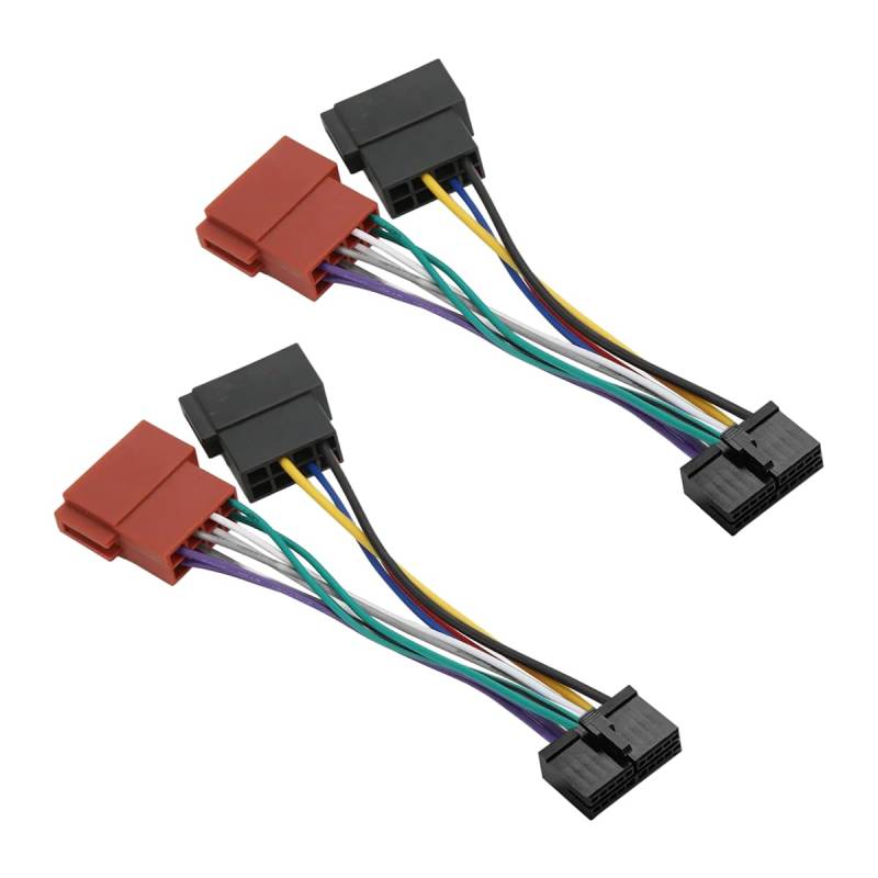 CGEAMDY 2 Stücke Autoradio Radio Adapter, Autoradio Adapter Buchse Kabel, Radio Stecker 20 Pin Auto, Radioadapter Stecker Autoradio, 20pin Auto Radio Kabelbaum ISO Adapter, Autoradio-Iso-Adapter von CGEAMDY