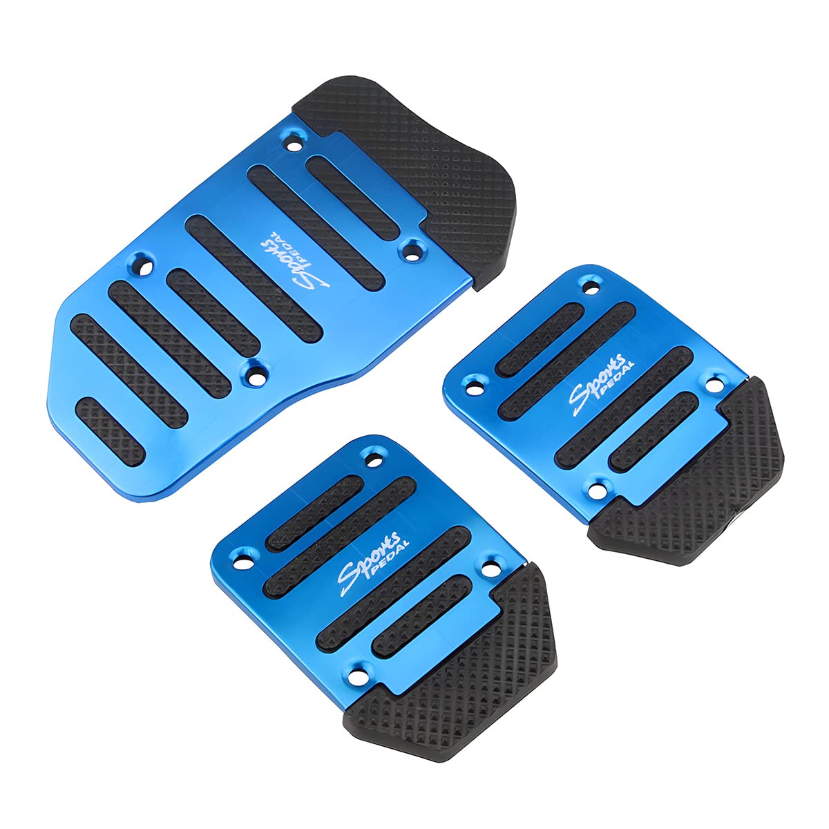 CGEAMDY 3 PCS Auto-Anti-Rutsch-Fußpedal, Auto-Pedale-Abdeckung Kraftstoff-Beschleuniger-Bremspedal-Pads-Kit, Auto-Beschleuniger Gas Bremspedal Kupplungspedal(Blau) von CGEAMDY