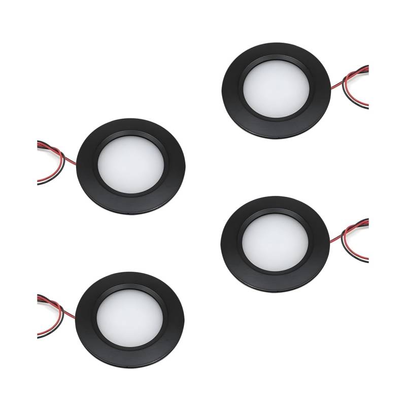 CGEAMDY 4 Stücke Led Spot Deckenspots, Einbaustrahler Wohnmobil Ultra Flach, Energiesparend Led Einbaustrahler Ultra Flach, Led Einbaustrahler Flach Lochdurchmesser, Deckenspots Led-Lochdurchmesser von CGEAMDY