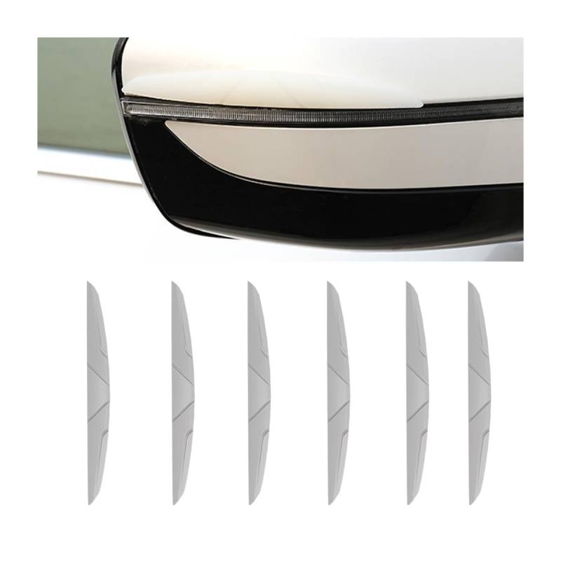 CGEAMDY 6 Stück Auto Türkantenschutz Aufkleber, Auto-Kratzschutz Für Die Seitentür, Universal Stoßstange Guard Anti-Scratch Protector Trim Aufkleber für LKW(Grau) von CGEAMDY