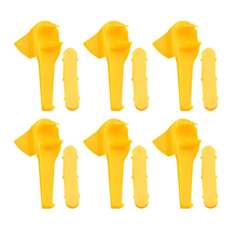 CGEAMDY 6 Stücke Reifen-Demontagekopf, Reifenmontiermaschine Kunststoffeinsatz, Reifenmontiermaschine Demount Head Duck Insert Felgenschutz, Reifenmaschinenhalterung Entenköpfe Einsätze Felgenschutz von CGEAMDY